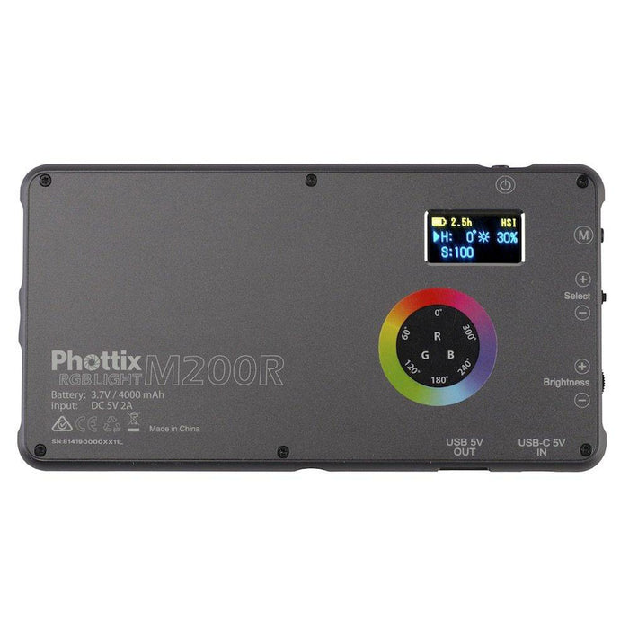 Phottix M200R RGB LED Light & Powerbank (4000mAh)
